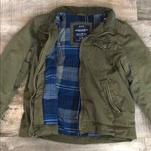 Men’s Large AEO Utility flannel lined coat